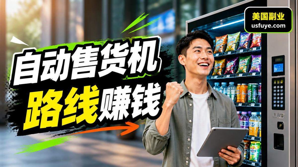美国自动售货机路线小生意怎么开始