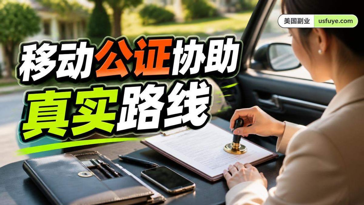 美国移动公证协助副业怎么做:从小测试开始