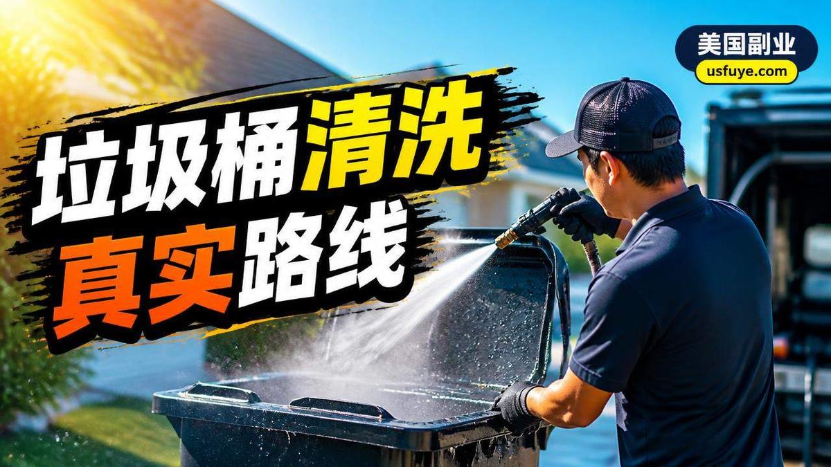 美国垃圾桶清洗副业怎么做：从小测试开始