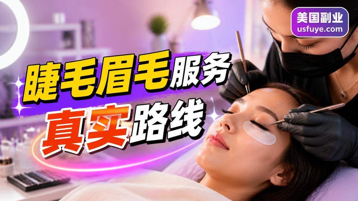美国睫毛眉毛服务小生意怎么开始