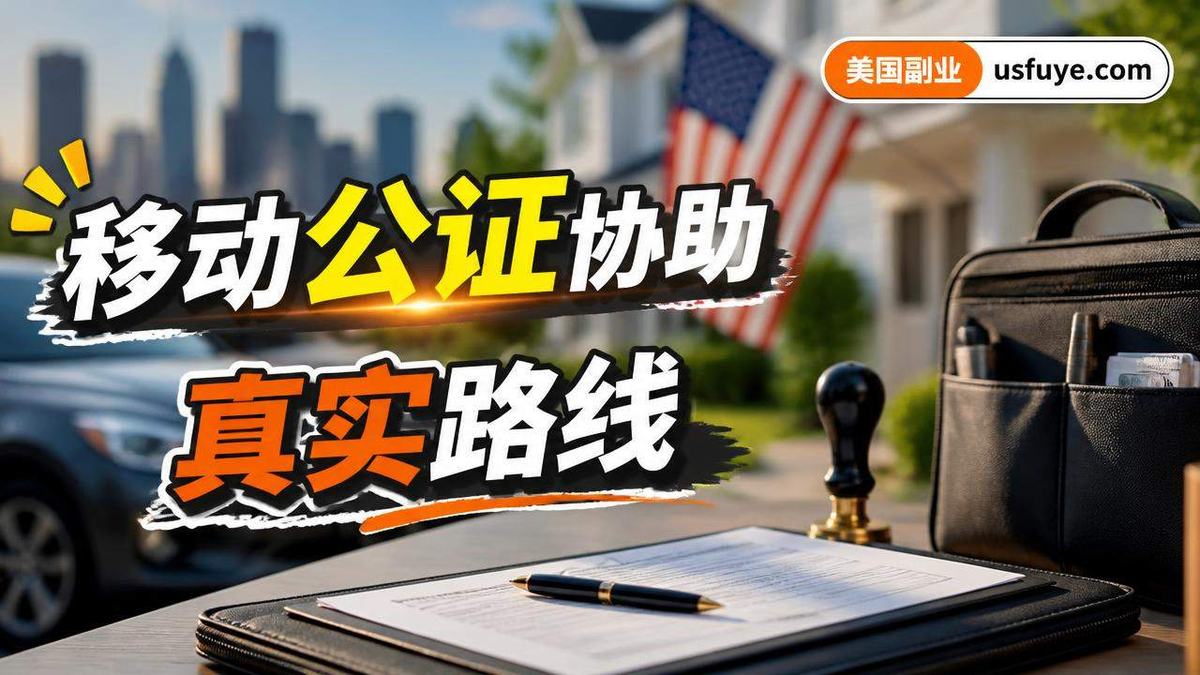 美国移动公证协助副业怎么做:从小测试开始
