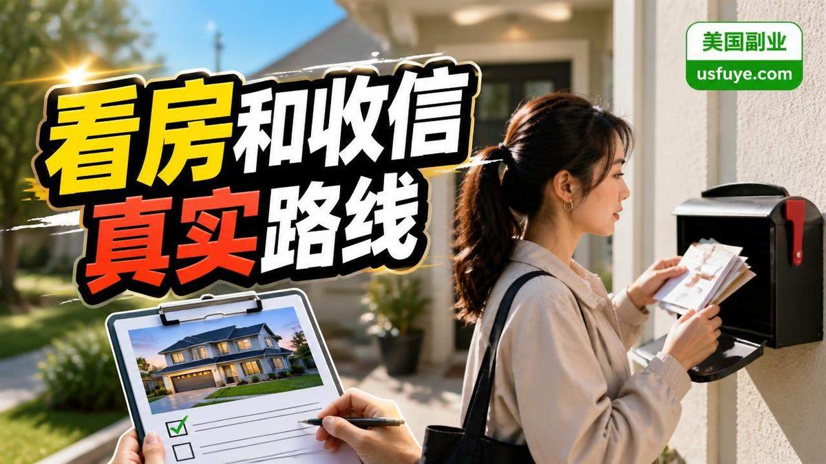 美国看房和收信副业怎么做:从小测试开始