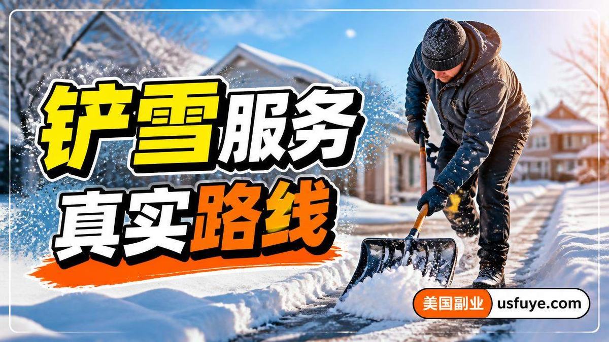 美国铲雪服务副业怎么做:从小测试开始